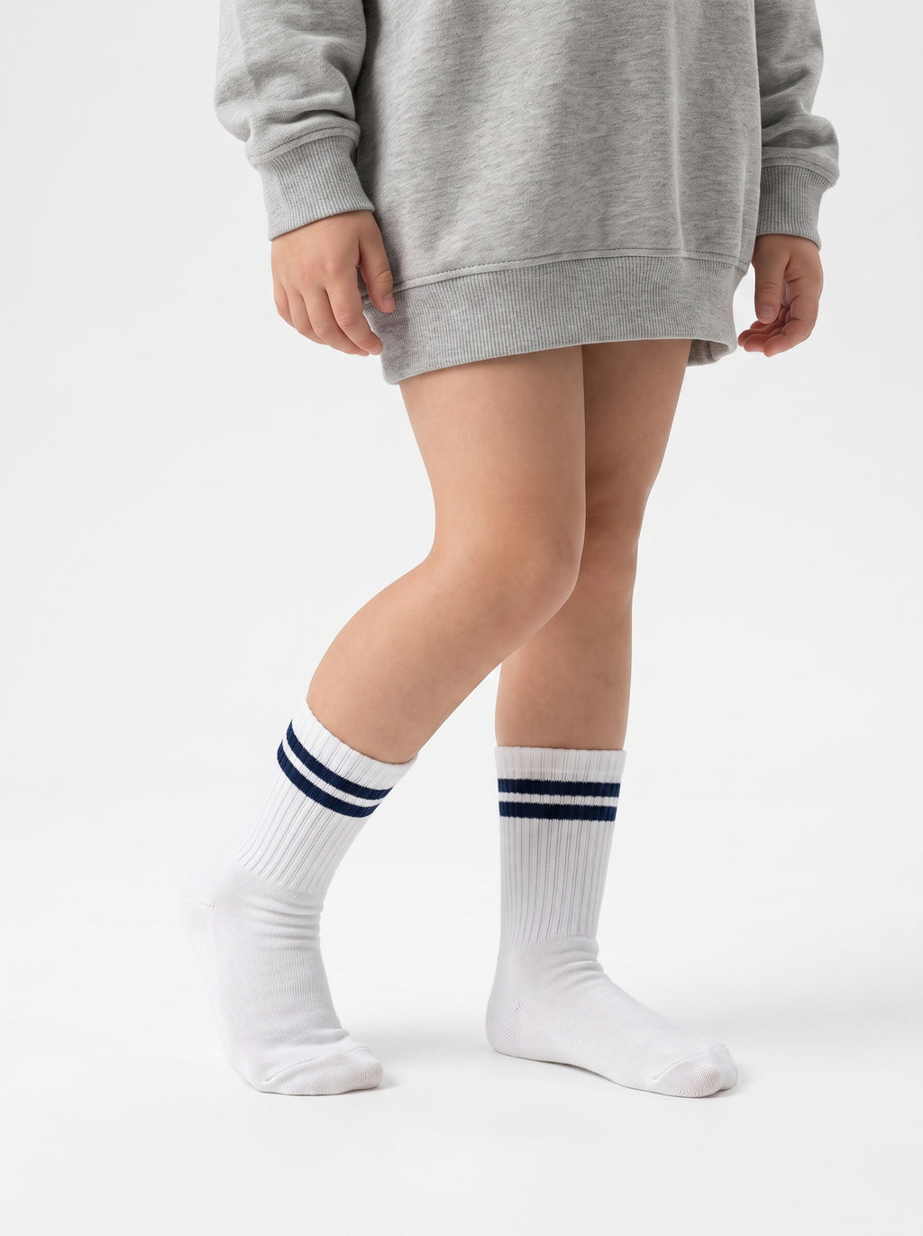 3-PACK of Mid-calf sports socks for Boys and Girls