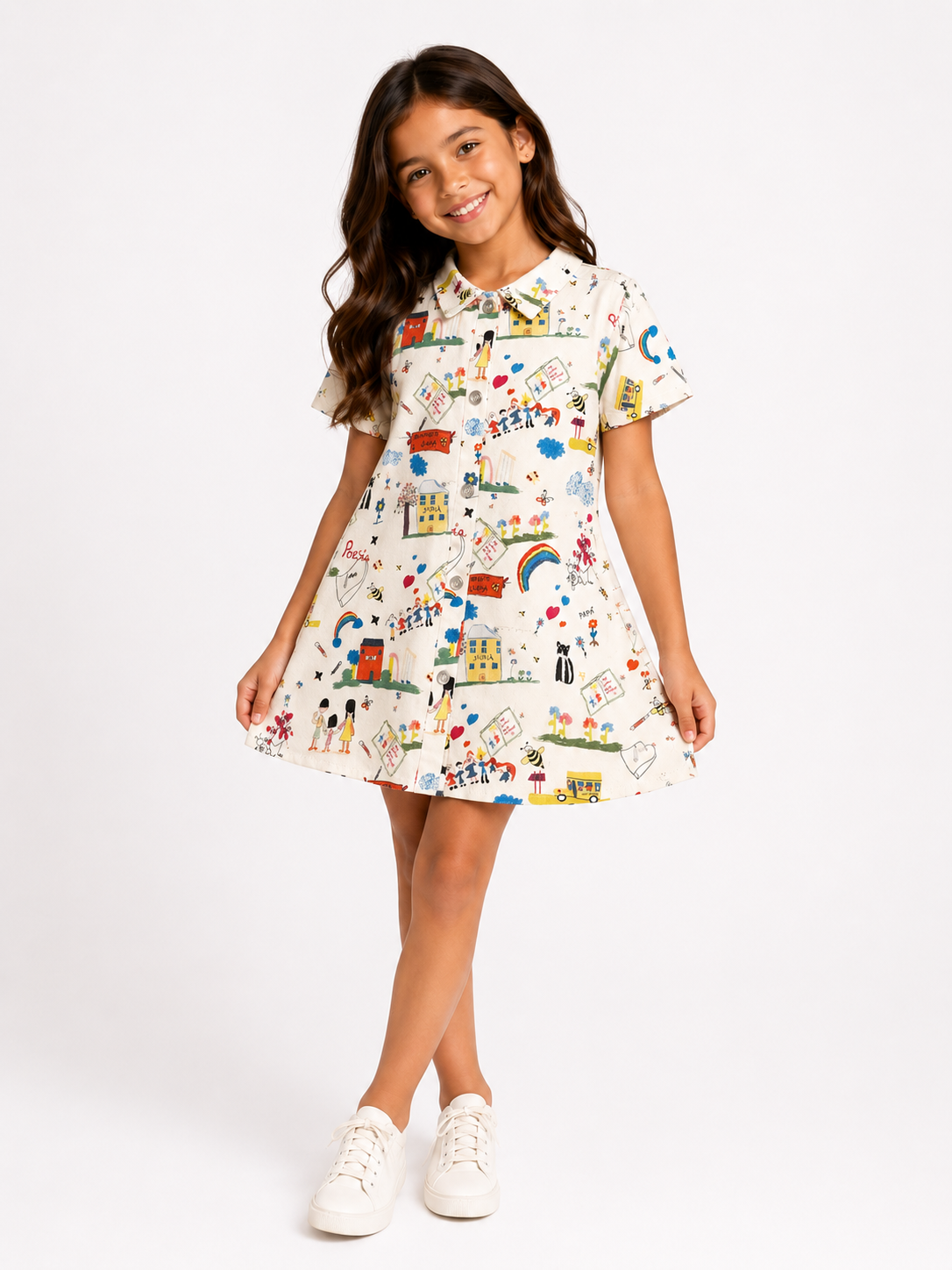 Girls colorful short dress