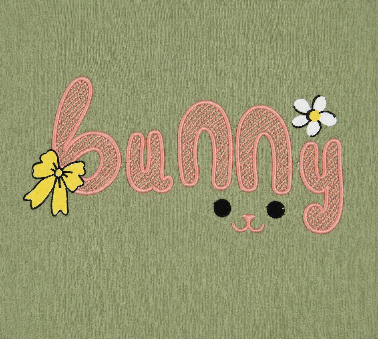 Girls boxy tshirt oversize with back ribbon print