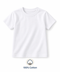 Basic Undershirt short sleeves T-shirt 100% Cotton for boys and girls