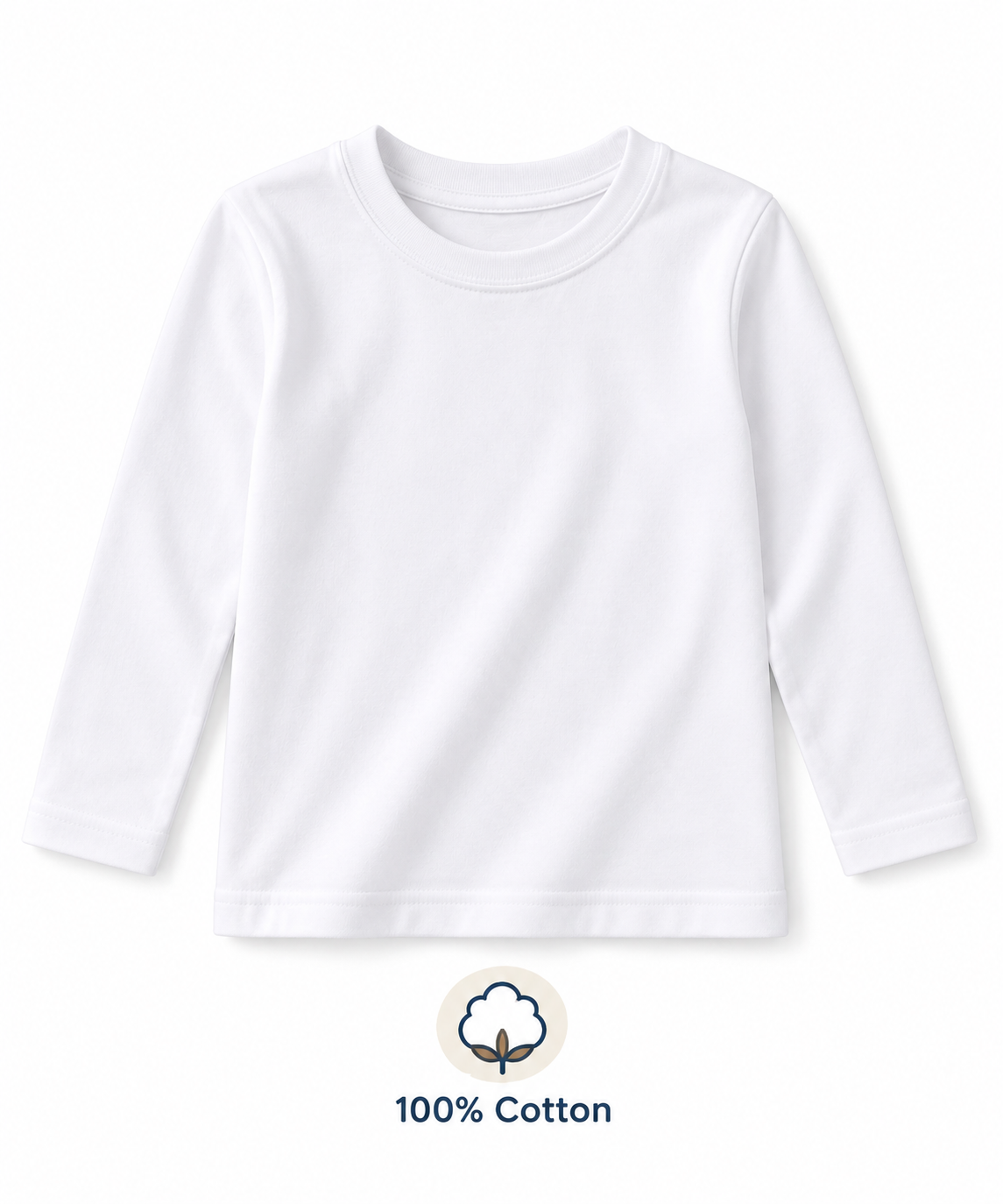Basic Undershirt long sleeves 100% Cotton for boys and girls