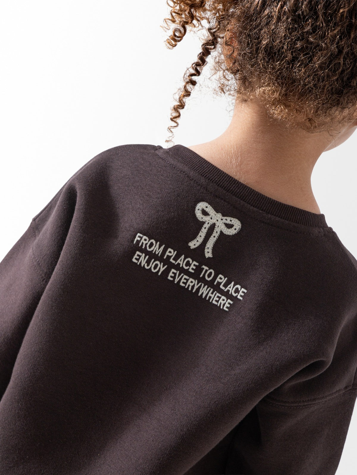 Girls Lace Detail Fleece Set, Sweatshirt and sweatpants