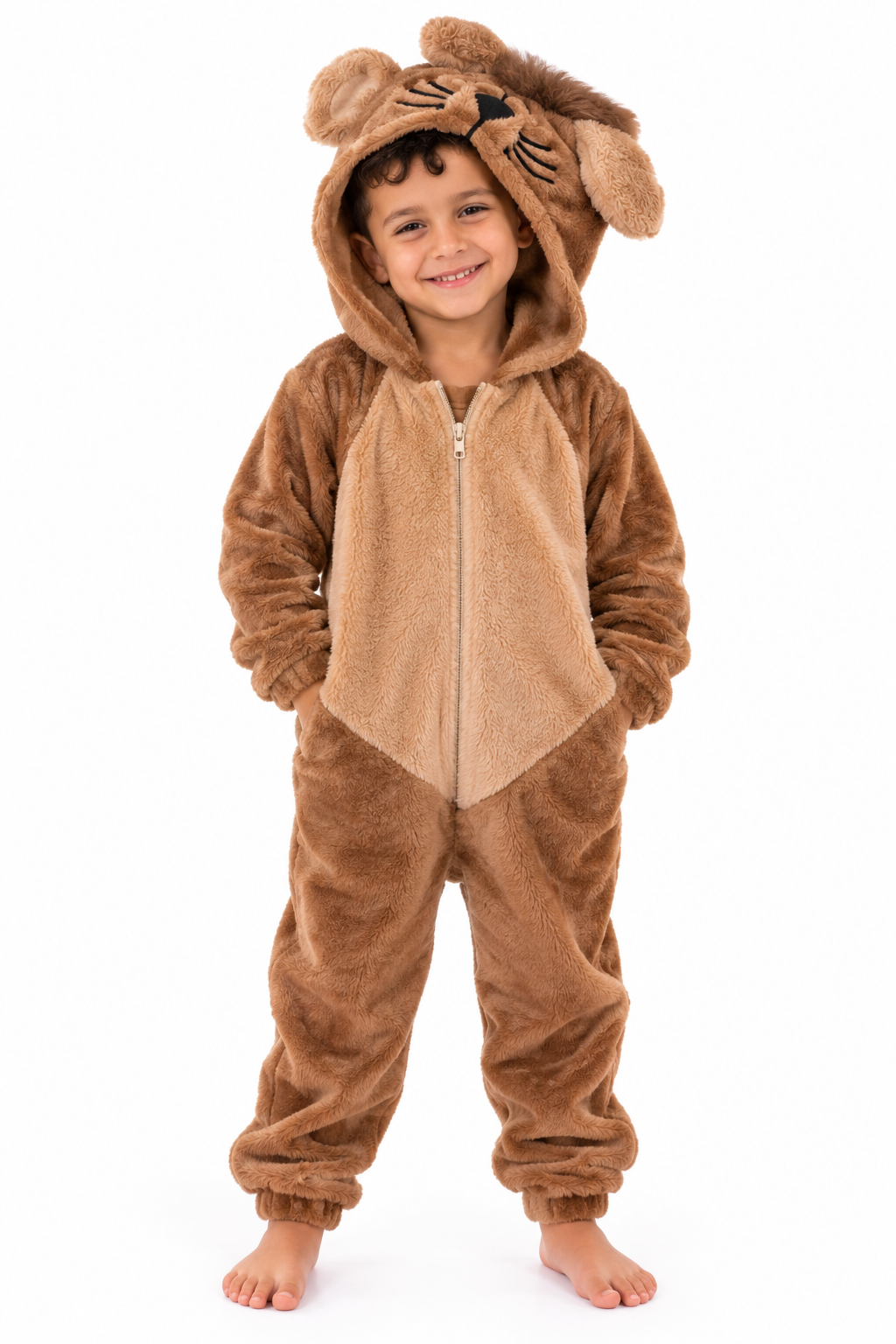 Cozy kids Lion Fleece Onesie
