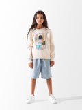 Girls’ “We Are More” Printed Sweatshirt – Fleece Interior