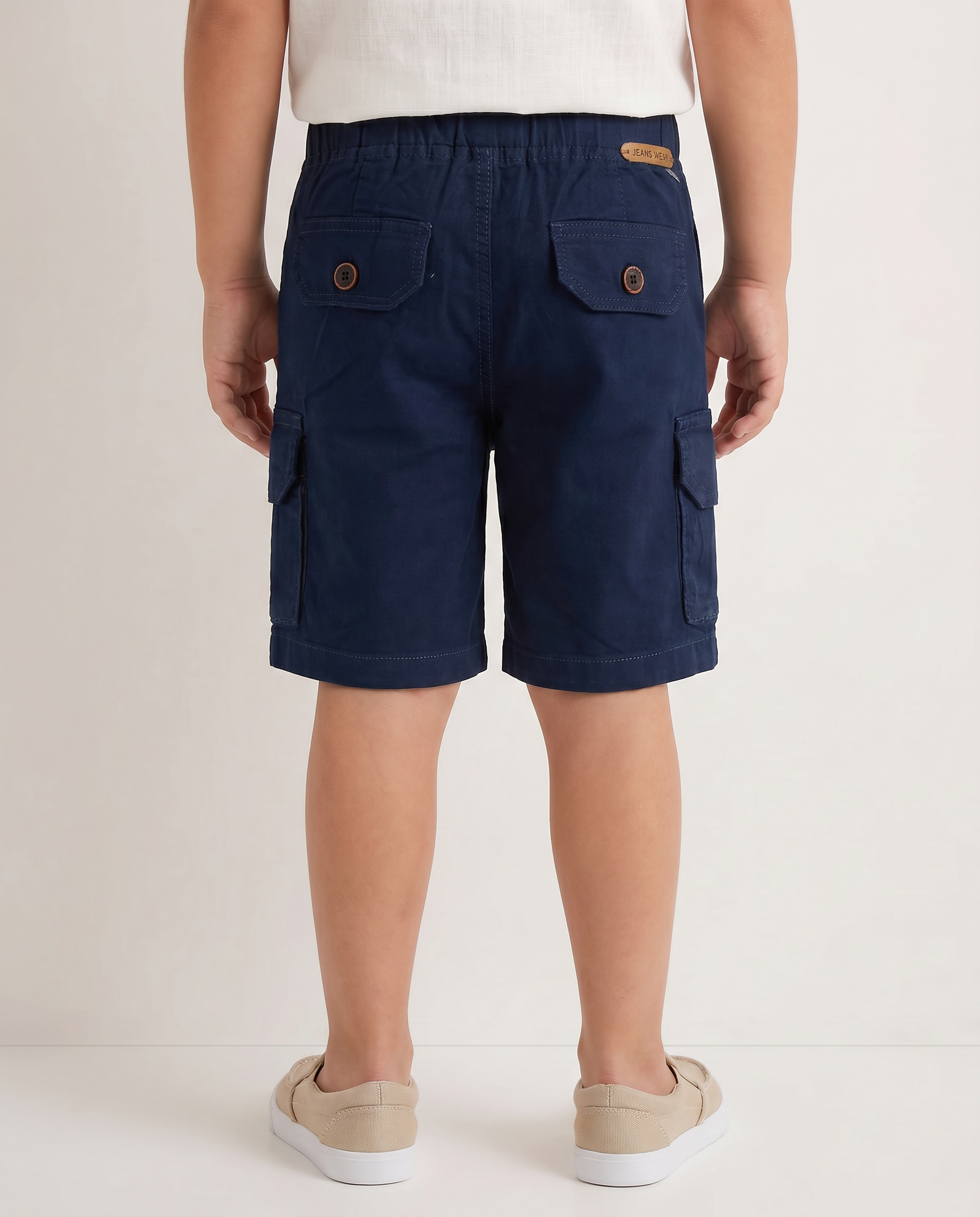 Boys Cargo gabardine short with pockets