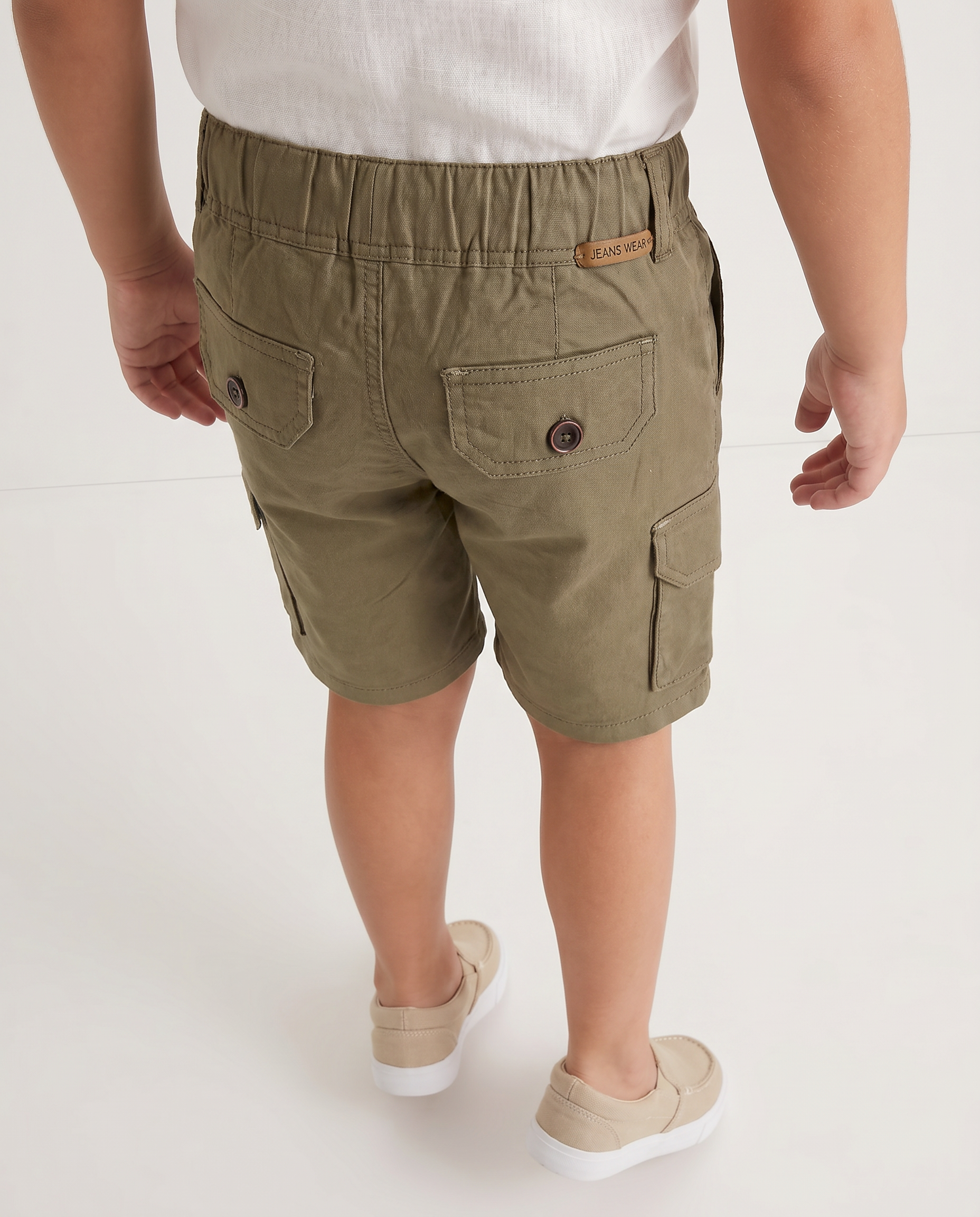 Boys Cargo gabardine short with pockets