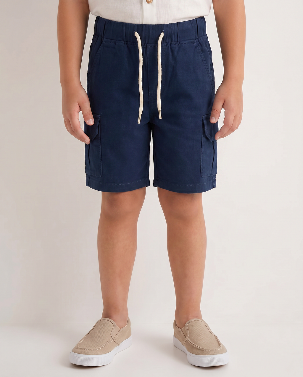 Boys Cargo gabardine short with pockets