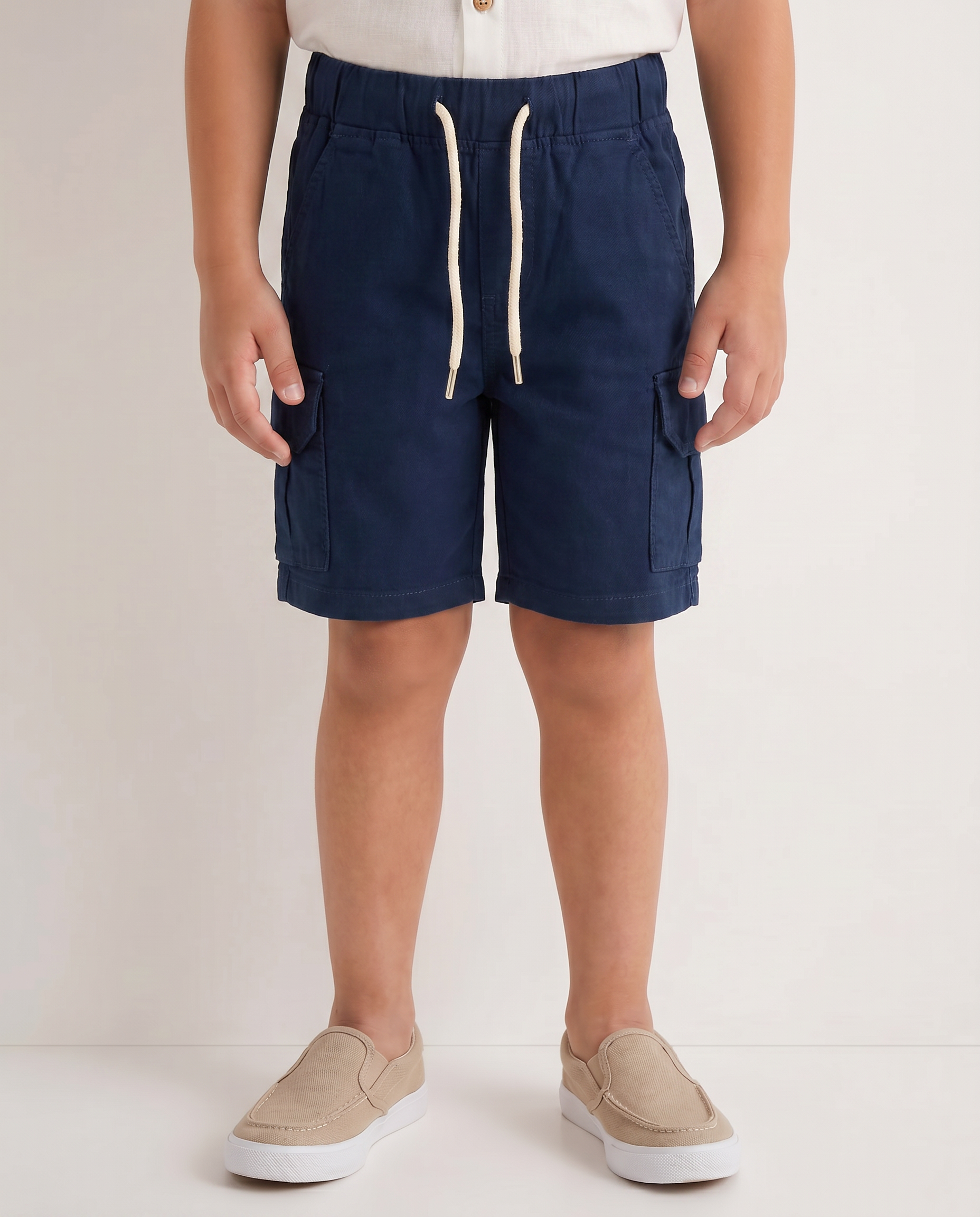 Boys Cargo gabardine short with pockets