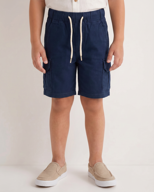 Boys Cargo gabardine short with pockets